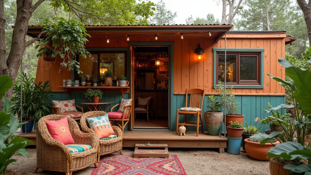 boho tiny home renovation