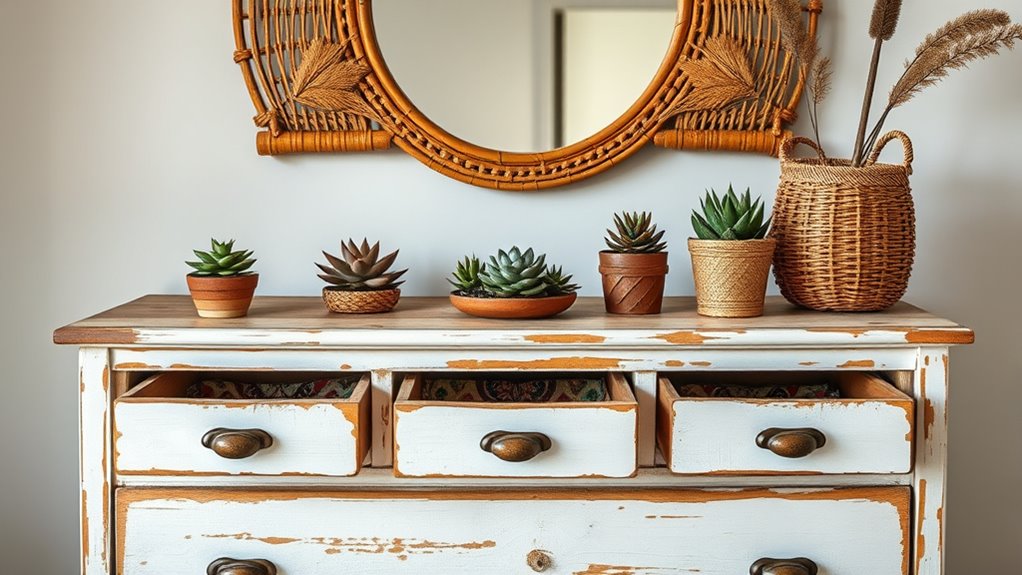 boho vintage furniture transformation