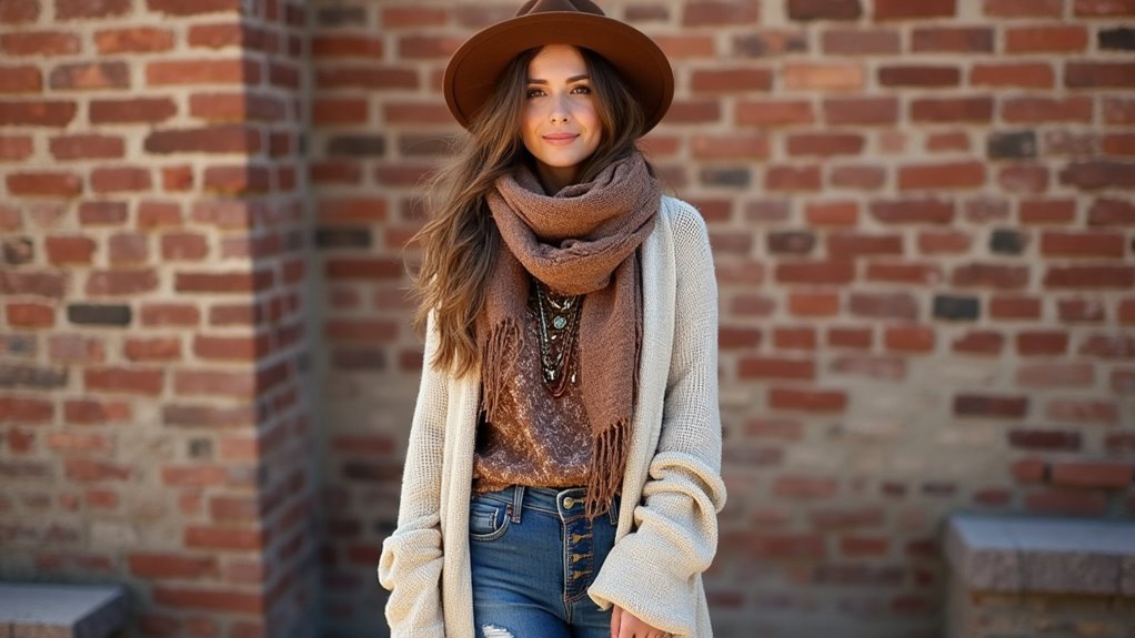 boho winter layering tips
