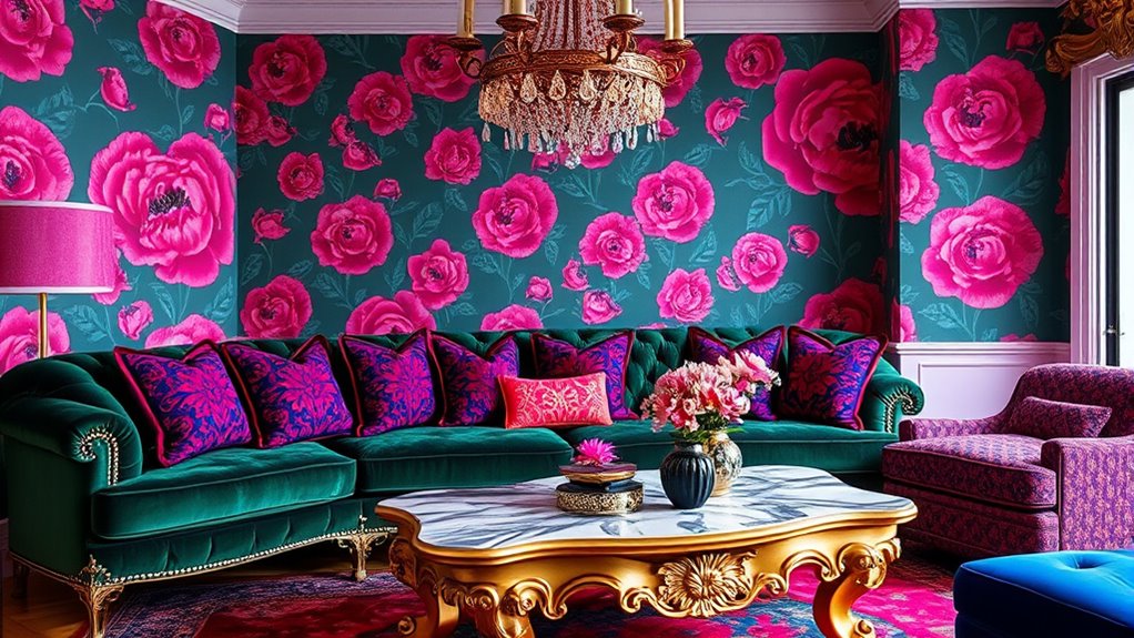 bold colorful eclectic statement furniture
