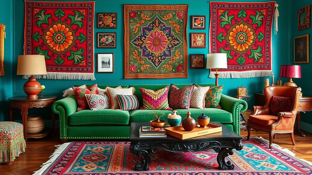 bold colors and patterns