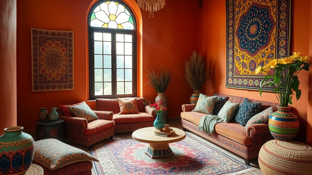 bold colors and patterns