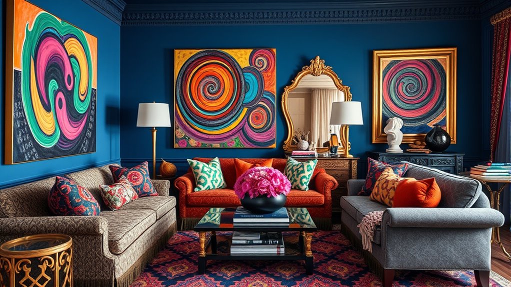 bold layered decorative displays