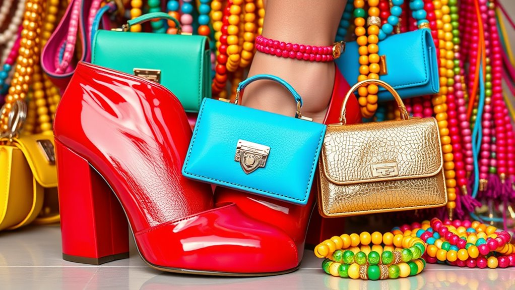 bright bold accessory choices