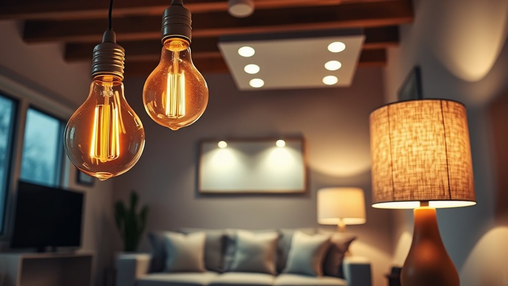 choose appropriate bulbs fixtures