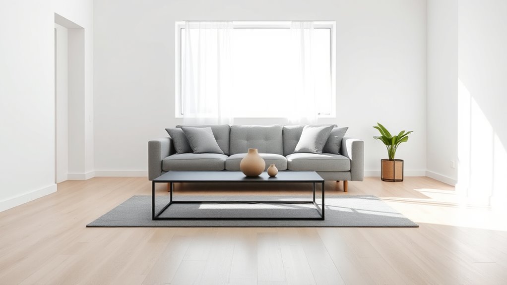 clean lines neutral palettes