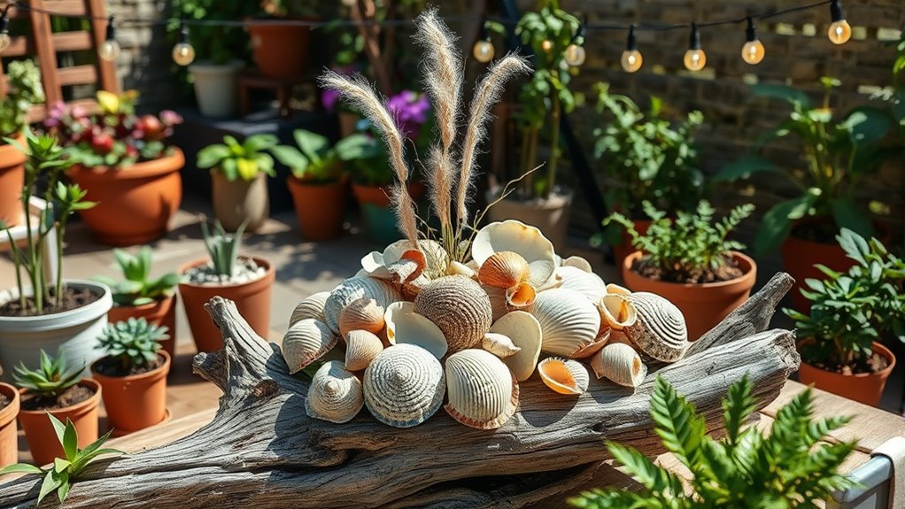 coastal garden decorative accents
