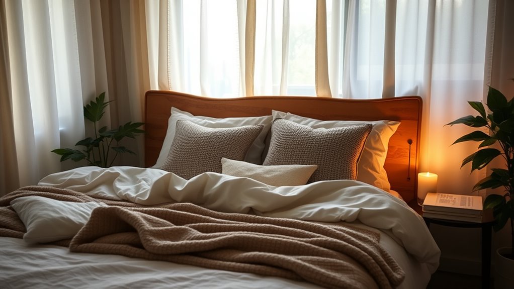 comfortable calming sleep environment