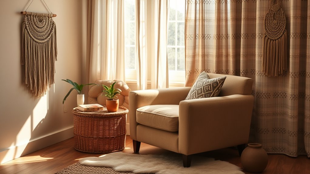 comfortable cozy inviting furnishings