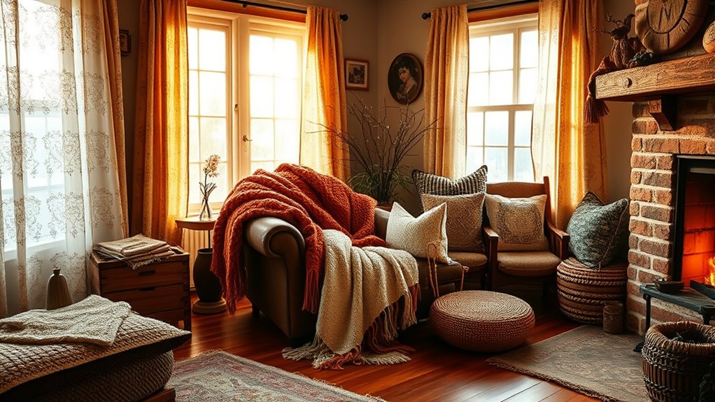 cozy textiles for winter