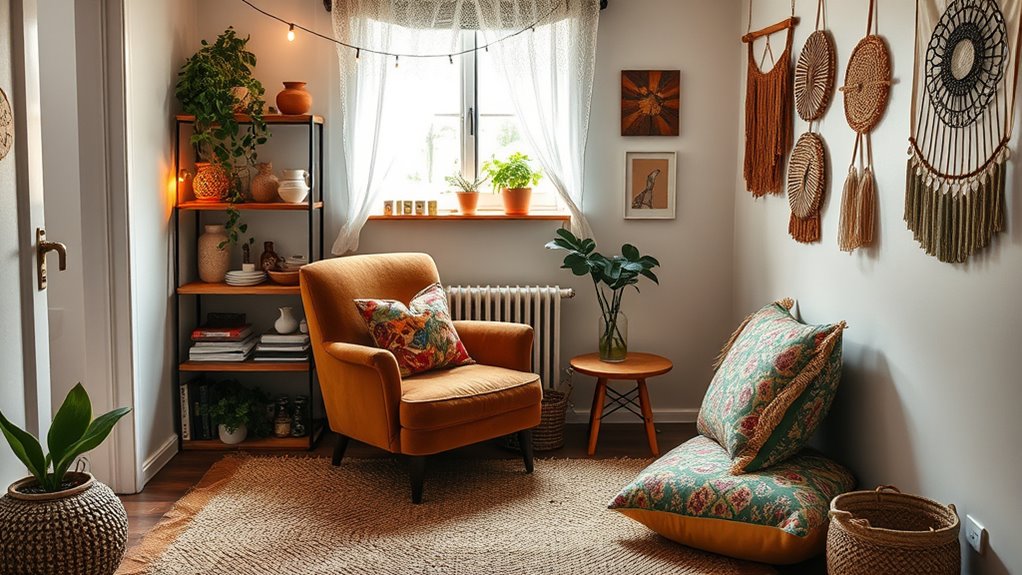 cozy vibrant eclectic decor