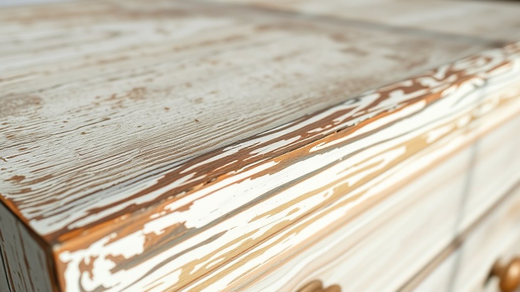 create textured distressed finish