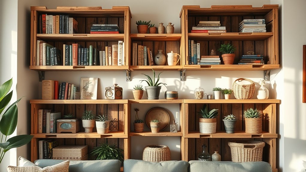diy rustic home organization