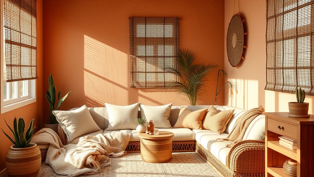 earth tones evoke cozy calm