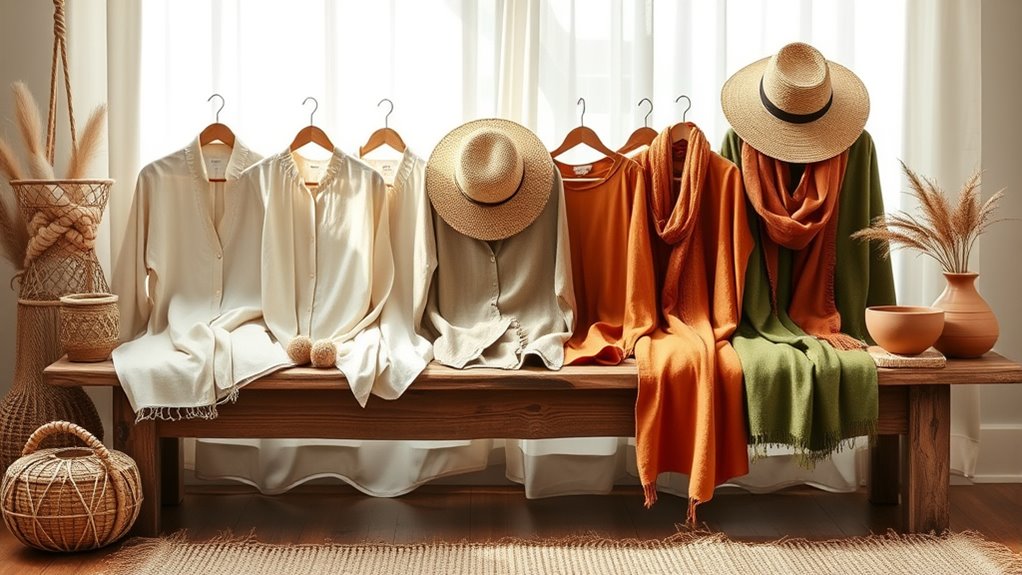 earthy textures and tones