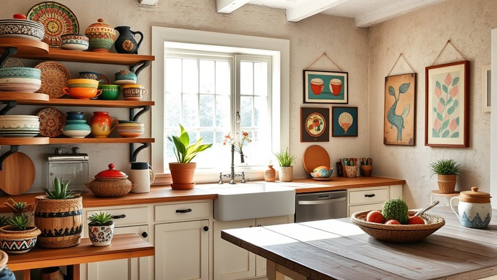 eclectic decor with vintage charm