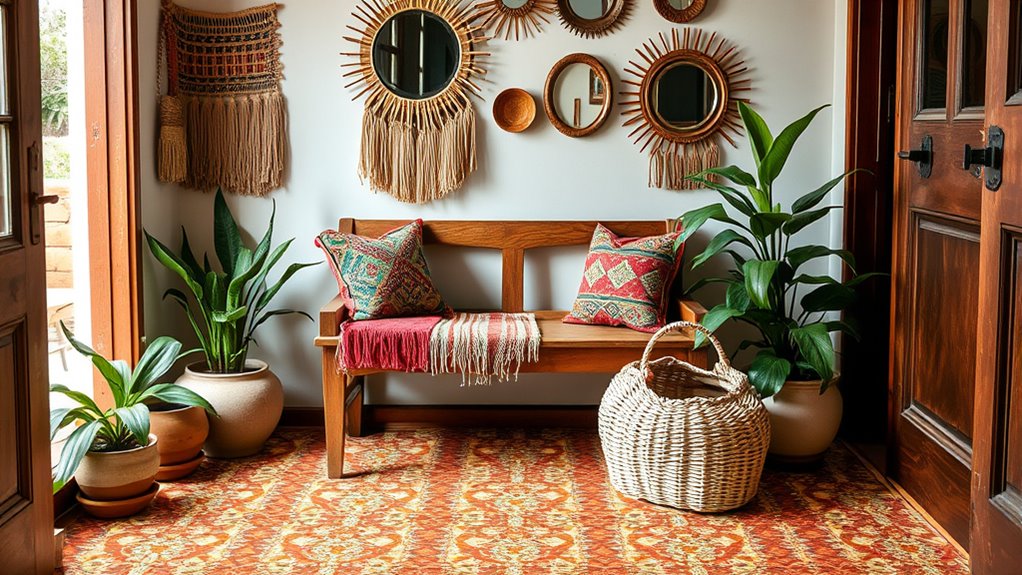 eclectic vibrant textured decor
