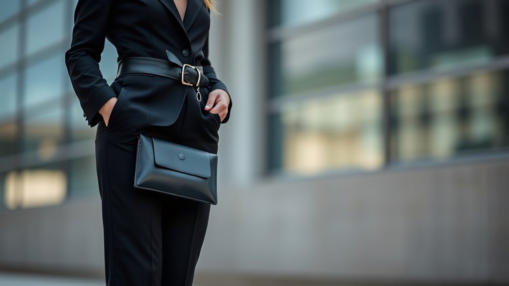 elevate monochrome with accessories