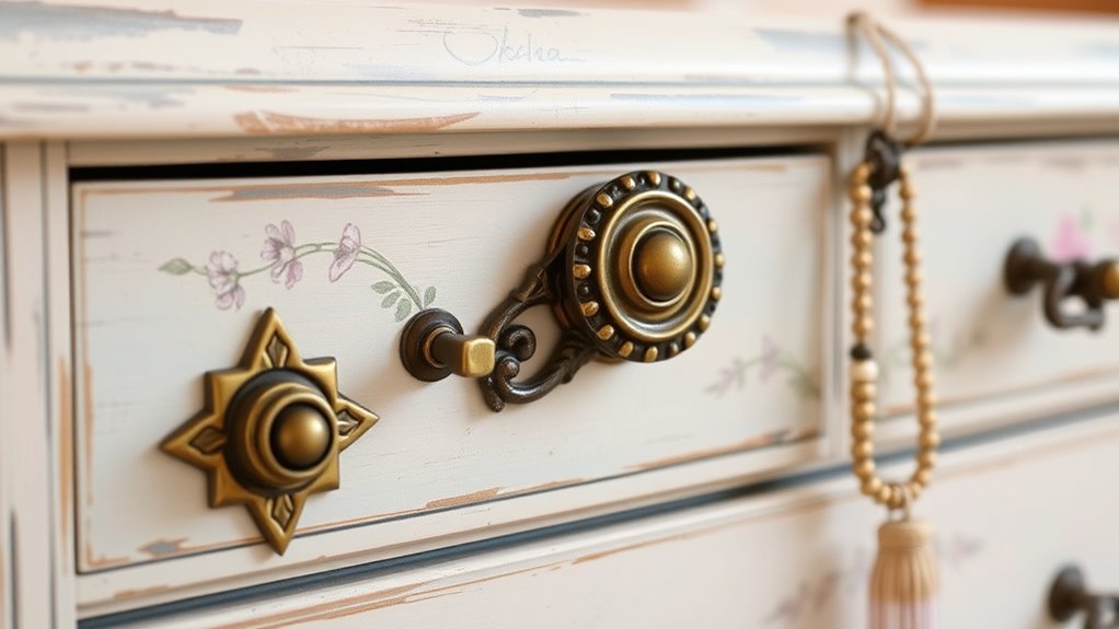 enhance furniture with decorative hardware