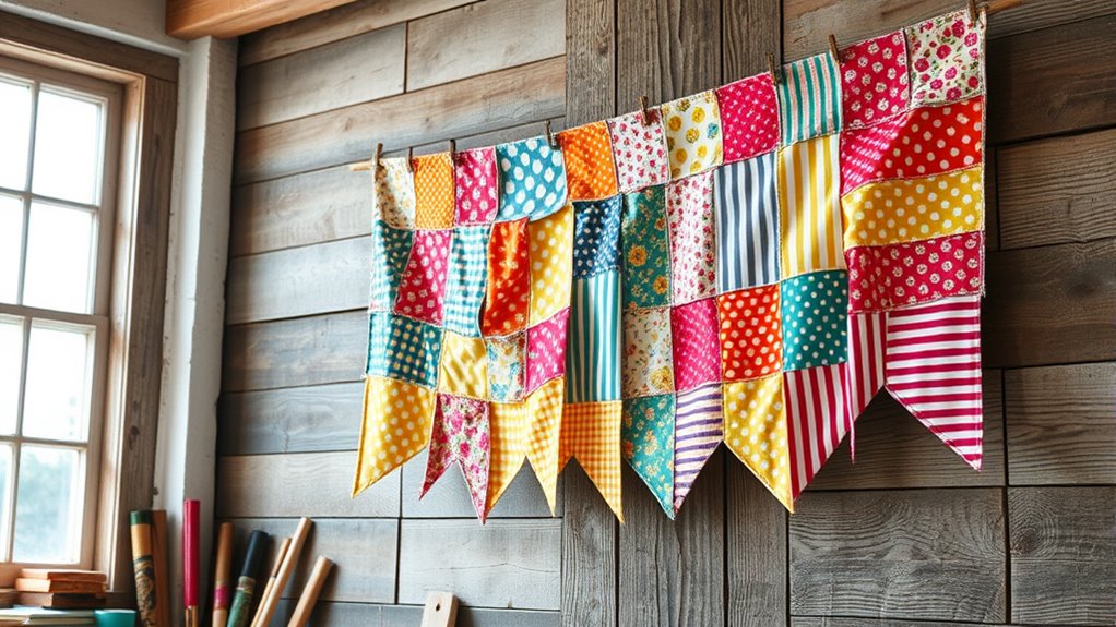 fabric scraps become personalized decor