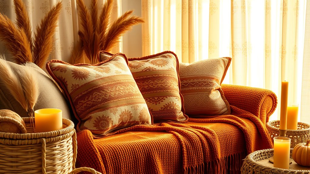fall cozy textured decor