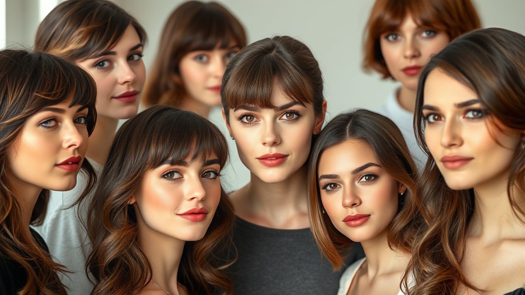 flattering hairstyles for heart shaped faces