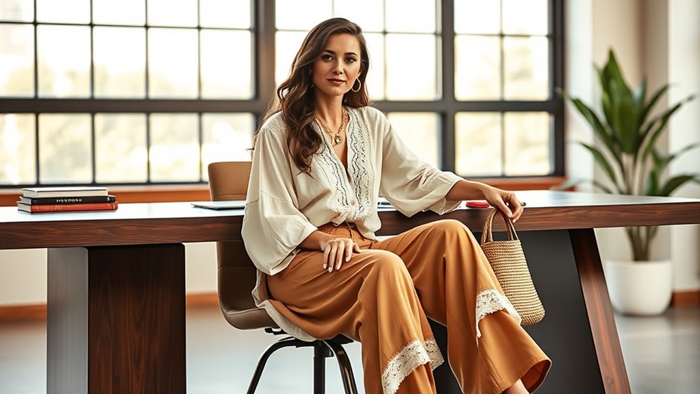 flowy breathable natural fabrics