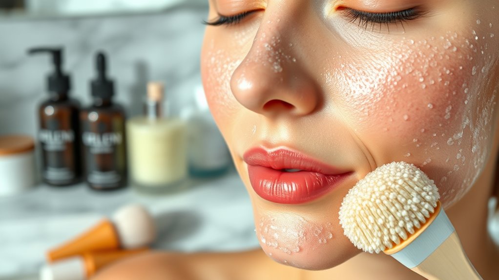 gentle exfoliation boosts radiance