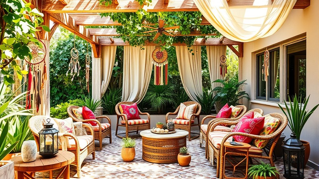 global bohemian outdoor decor