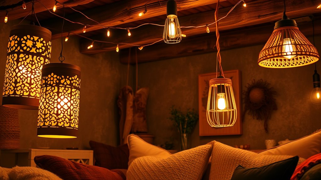 handcrafted boho lanterns ambiance