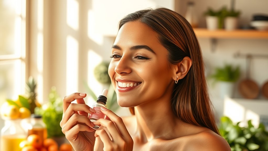healthy lifestyle promotes youthful skin