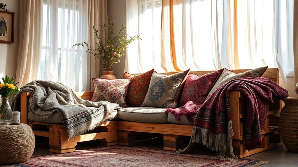layered cozy textile comfort