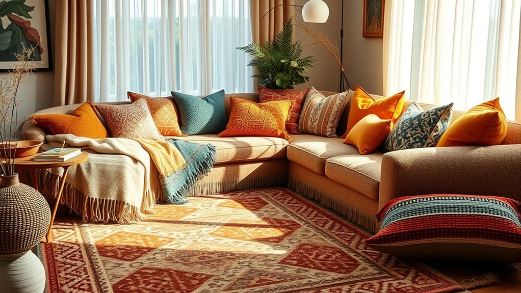 layered cozy textured decor