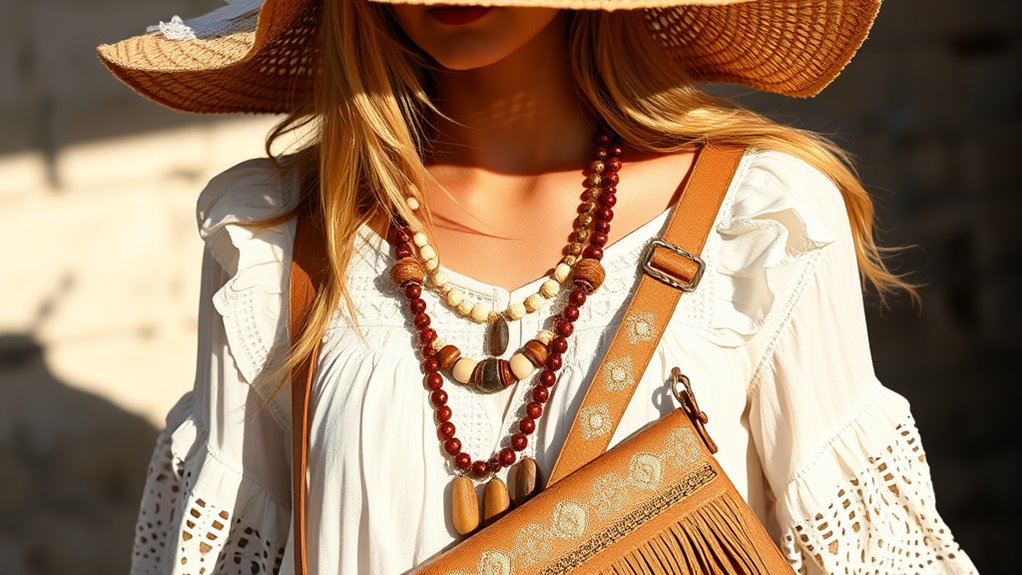 layered natural eclectic accessories