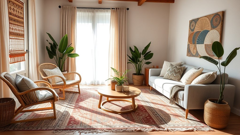 layered natural fiber rugs