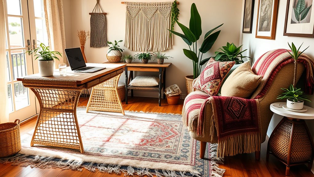 layered textiles create cozy depth