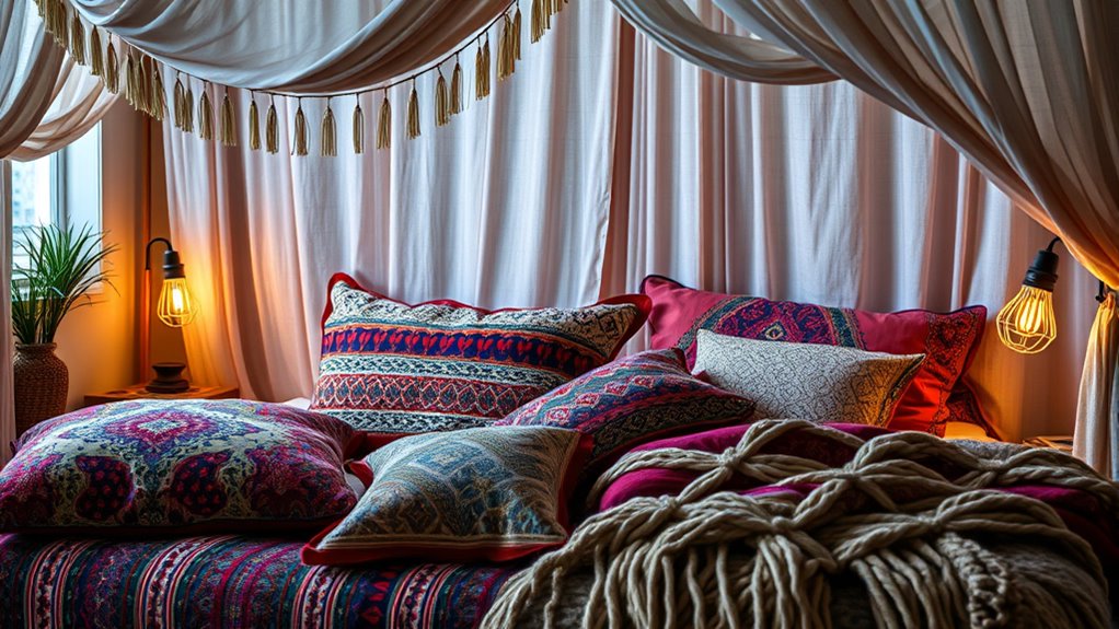 layered textures and eclectic patterns