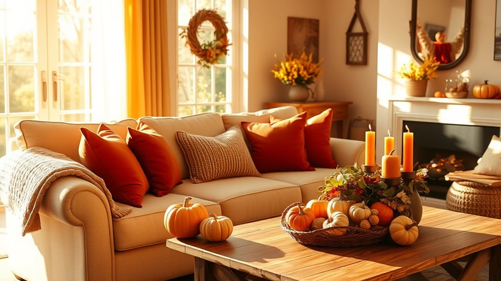 layered textures warm colors