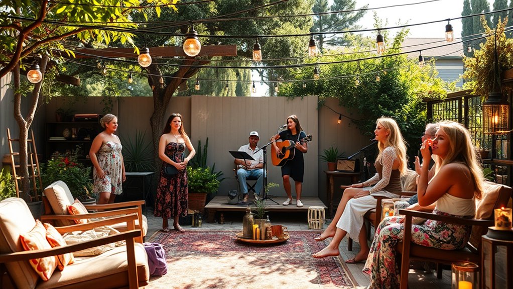 live music enhances boho celebrations