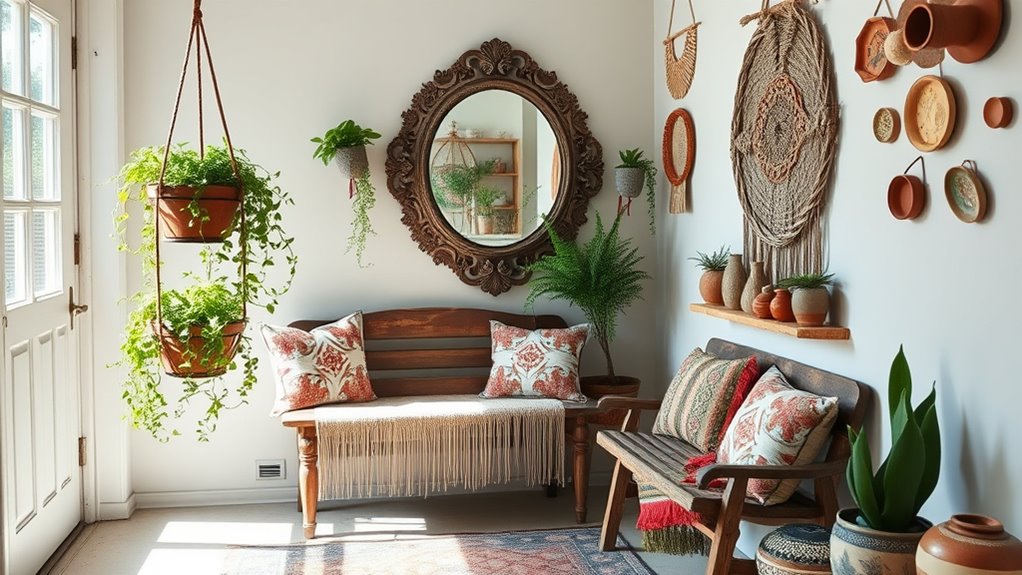 lush greenery and personalized decor