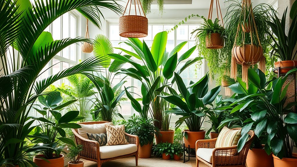 lush natural tropical decor