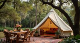 luxury outdoor camping style