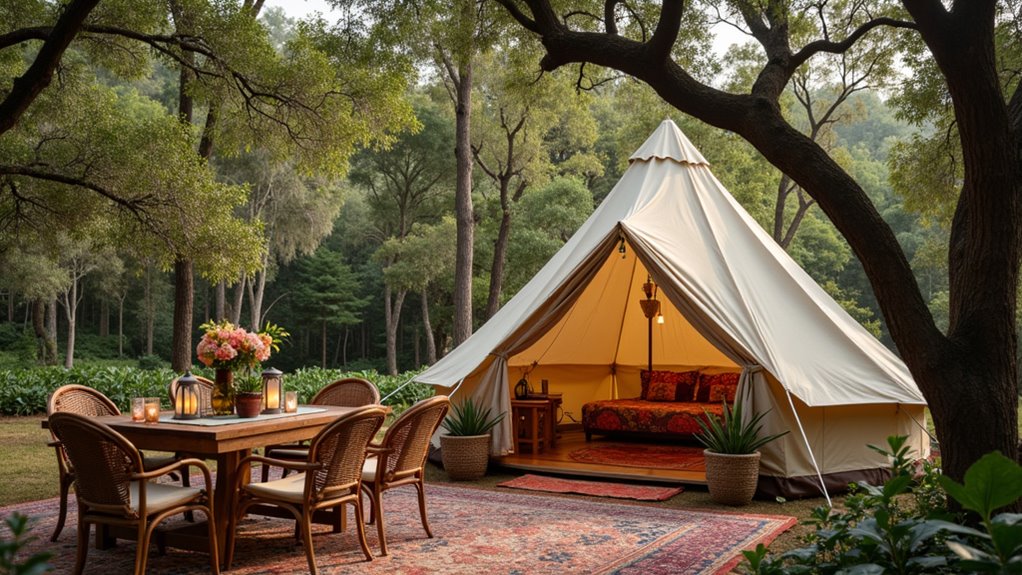 luxury outdoor camping style