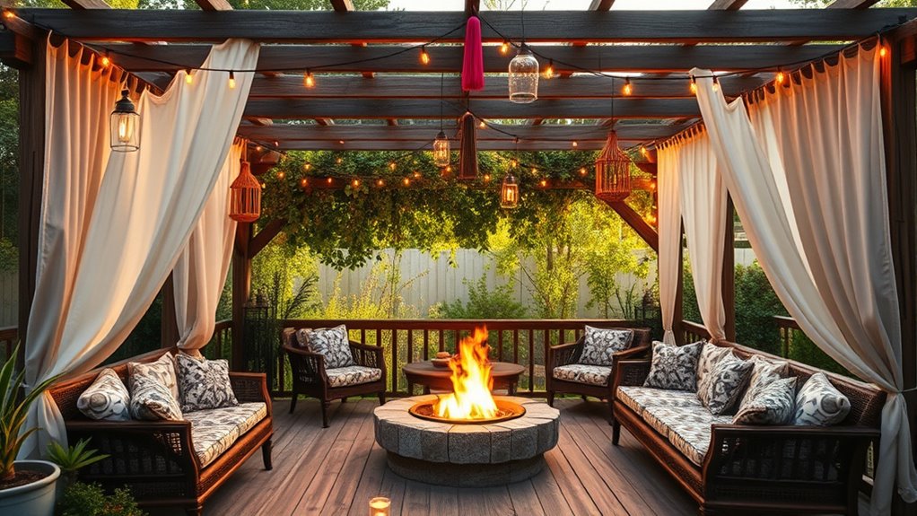 magical outdoor lighting ambiance