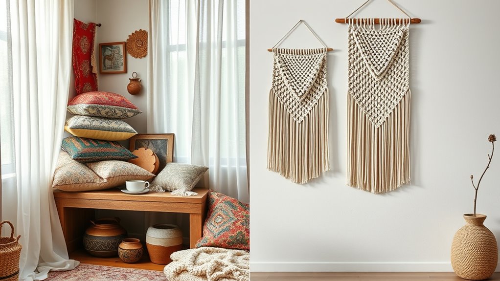 minimal neutral boho decor