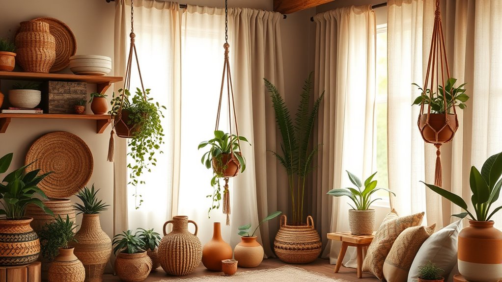 natural earthy textured decor