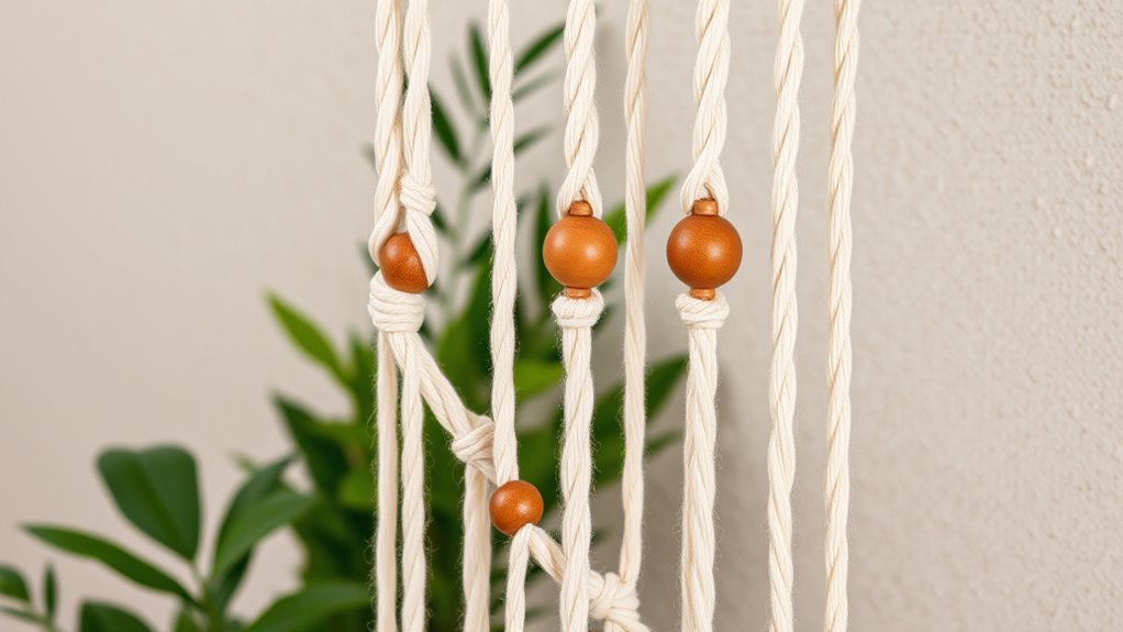 natural materials and textured beads