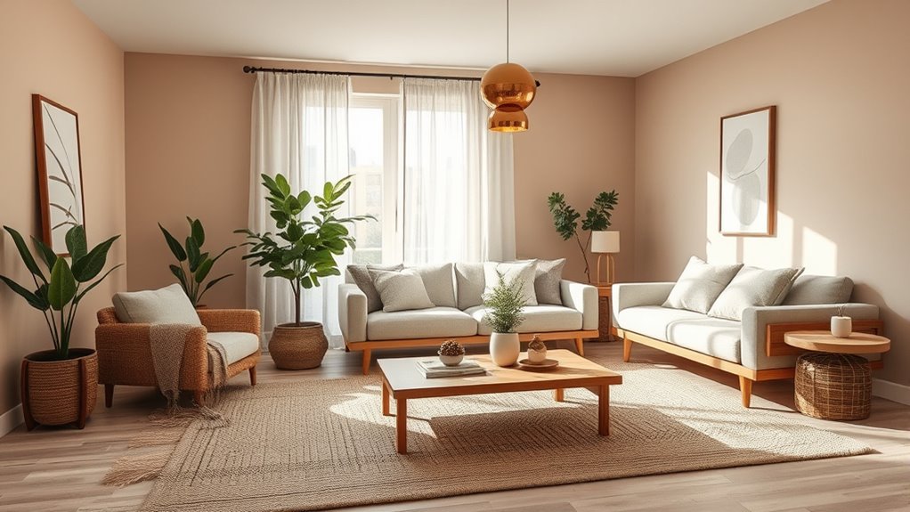 neutral tones and natural textures
