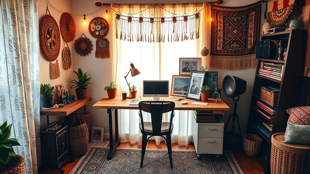 personalized eclectic home office