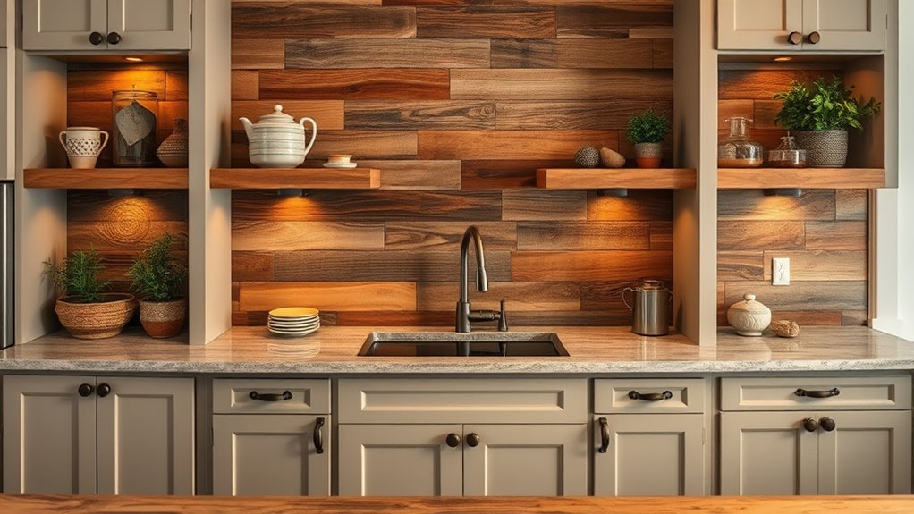 reclaimed wood kitchen charm